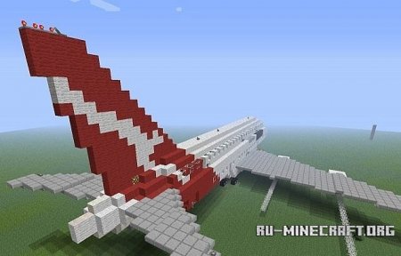  Airbus 380 Quantas with interior  Minecraft