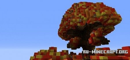  Autumn Tree - Floating Island  Minecraft