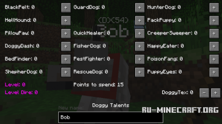  Doggy Talents  Minecraft 1.8