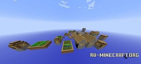 Floatin' Town Survival  Minecraft