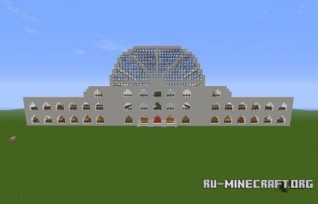  Big Glass Building  Minecraft