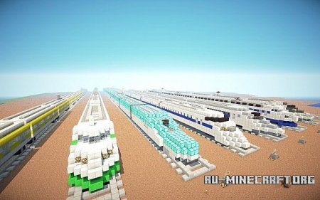 Shinkansen Japanese Bullet Trains  Minecraft