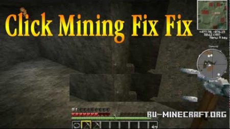  Click Mining Fix Fix Mod  Minecraft 1.8