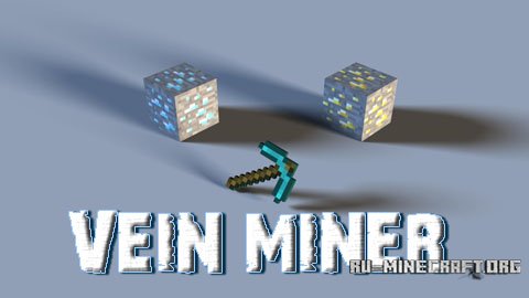 Скачать Vein Miner Для Minecraft 1.8
