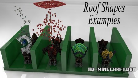  RoofShapesExamples  Minecraft