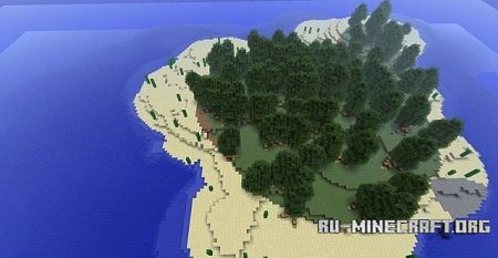   The volcano island  Minecraft
