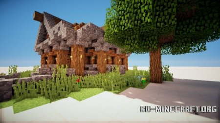  Wood Cabin  Minecraft