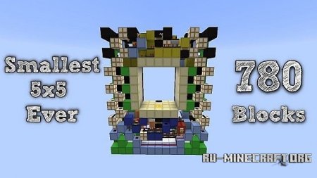  Most Compact 5x5 Ever 780 Blocks  Minecraft
