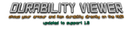  Durability Viewer  Minecraft 1.7.10