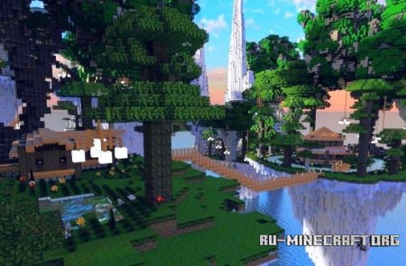  Clifftop Village  Minecraft