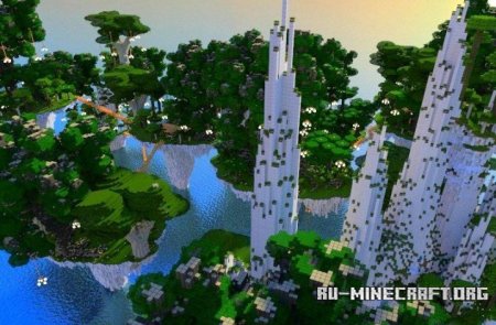  Clifftop Village  Minecraft