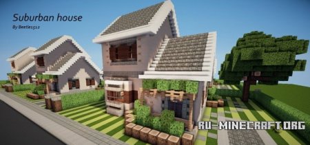  Suburban house  Minecraft