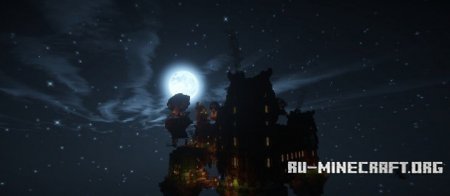   Floating Steampunk Village  Minecraft