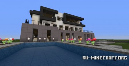  Modern House, Miners In The Mist  Minecraft