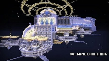   Lumina White Lotus - Fantasy Airship   Minecraft