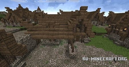  RavenWood-A Small Medieval Nordic Town  minecraft