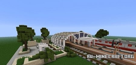  Modern Train Station  minecraft