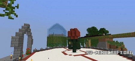  Arena and Village  Minecraft