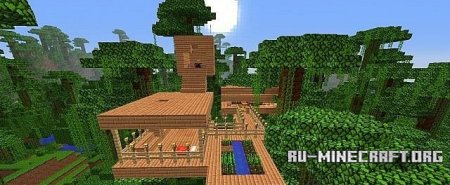  Jungle Tree Fort  Minecraft