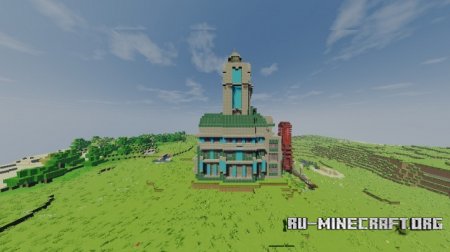  Clock Tower Town  Minecraft