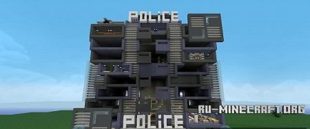  Modern Police Station  Minecraft