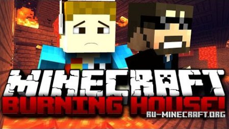  Burning House  Minecraft