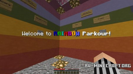  Rainbow Parkour  Minecraft