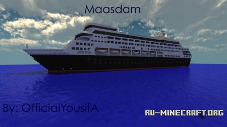  Maasdam Scale Cruise Ship  Minecraft