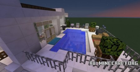  Simple Cali Modern House - Ft Helicopter  Minecraft