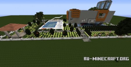  Square - Modern House  Minecraft