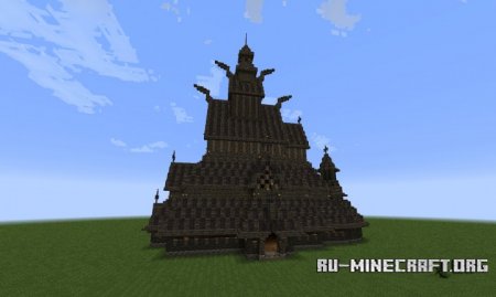  Borgund Stave Church  Minecraft