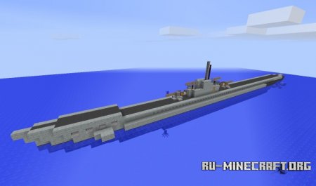  Tench Class Submarine with Full Interior  Minecraft