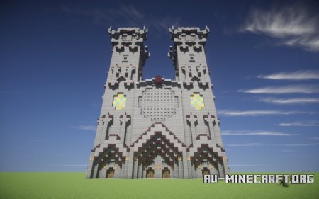 Скачать Big Medieval-Gothic Cathedral для Minecraft