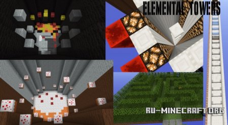  Elemental Towers  Minecraft