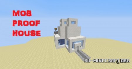  Mob-Proof Modern House  Minecraft