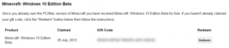 Mojang  Minecraft: Windows 10 Edition Beta 