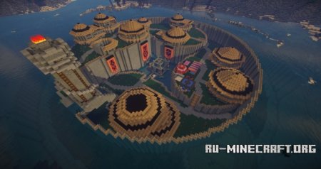  Sapphire Sea | Water Town  Minecraft