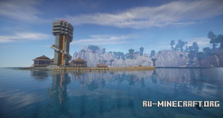  Sapphire Sea | Water Town  Minecraft