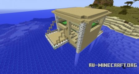  Doom's Birch House on the Water  Minecraft