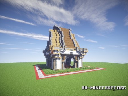  Luxury garden house  Minecraft
