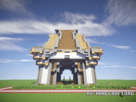  Luxury garden house  Minecraft