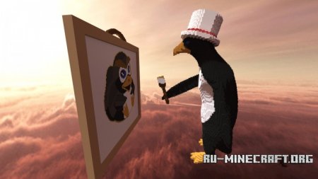  Penguin Doing Pixelart  Minecraft