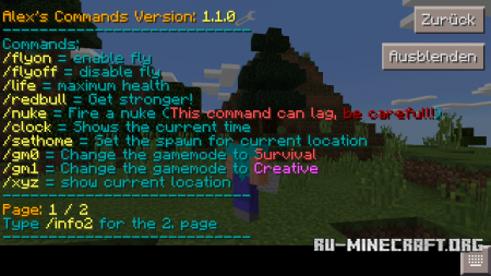  Alexs Commands  Minecraft PE 0.12.1