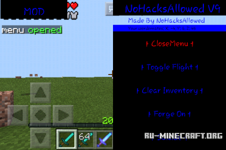 NoHacksAllowed  Minecraft PE 0.12.1