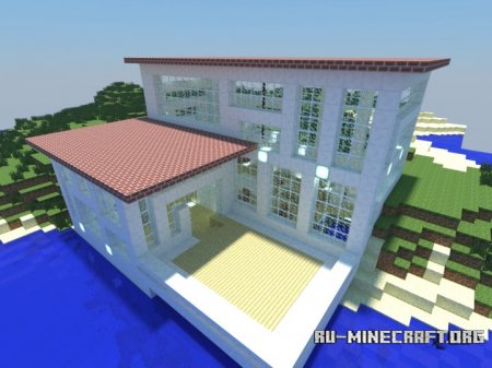  White Modern House  Minecraft