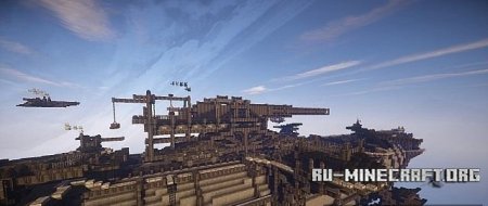  The huge Pumpkin, an old Zeppelin with a big cannon   Minecraft