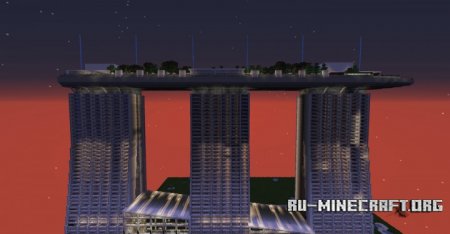  Marina Bay Sands Hotel  Minecraft