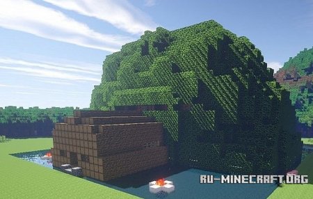  Fallen Tree House   Minecraft
