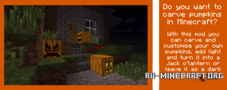  Carvable Pumpkins (Halloween)  Minecraft 1.8