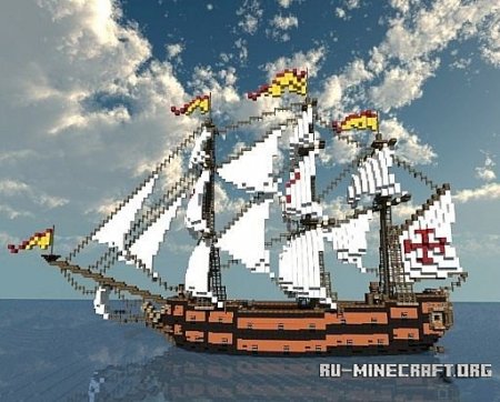  Spanish Frigate: Perla de Espana    Minecraft